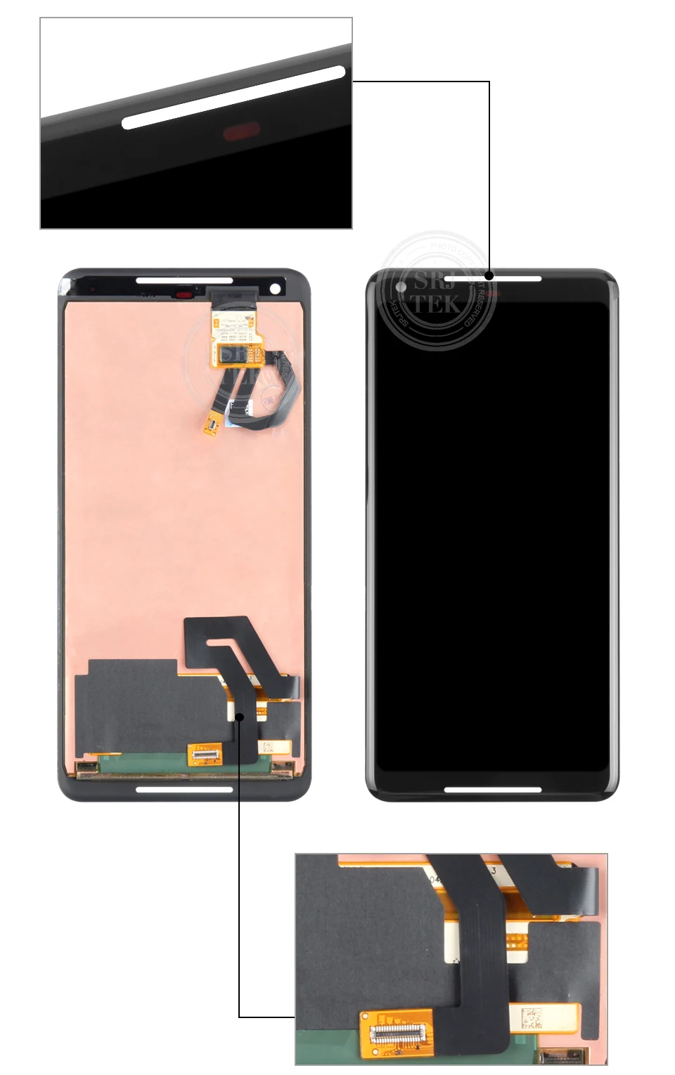 6," для htc Google Pixel 2 XL ЖК-дисплей кодирующий преобразователь сенсорного экрана в сборе Замена+ инструменты для Google Pixel 2 ЖК-дисплей 5,0"