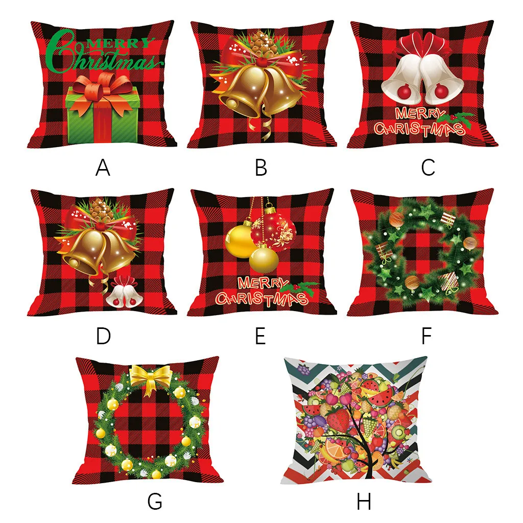 Рождественская серия наволочка с принтом мягкое украшение чехол для телефона