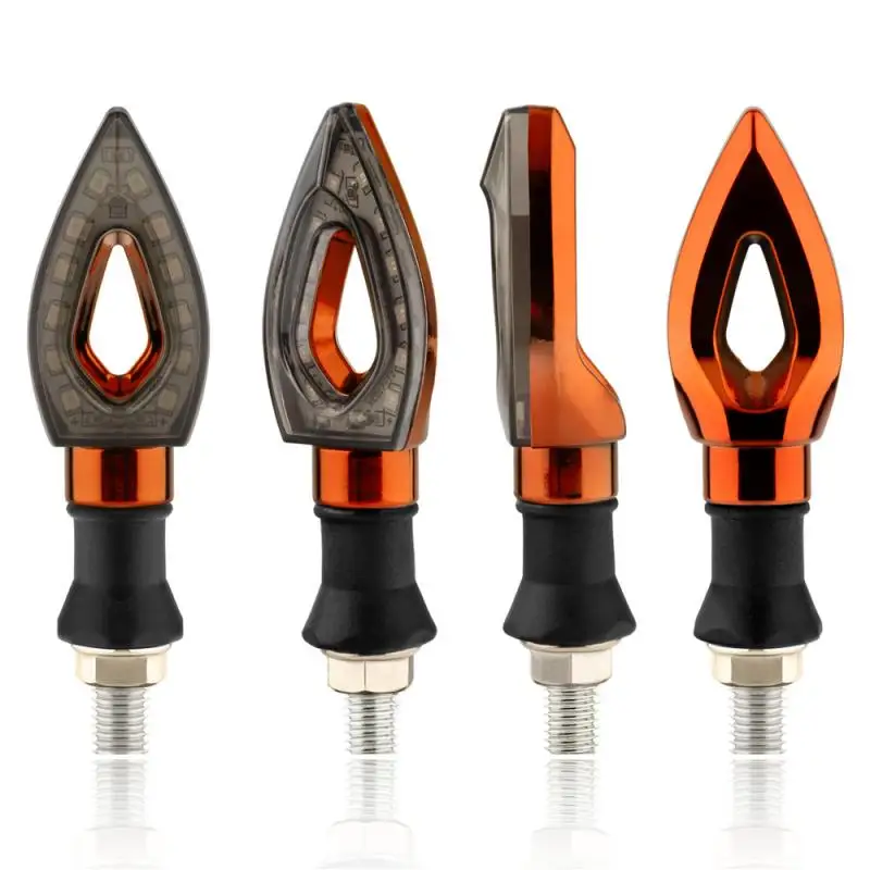 Светодиодсветильник поворотники для мотоциклов сигналы поворота в форме сердца