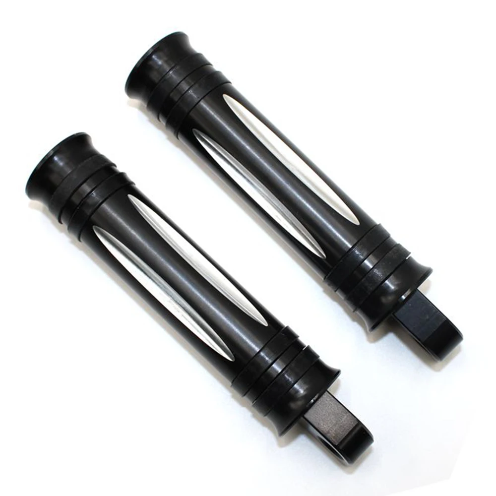 Мотоциклетные универсальные подножки с ЧПУ 2 шт. черная педаль для ног Harley Touring Dyna