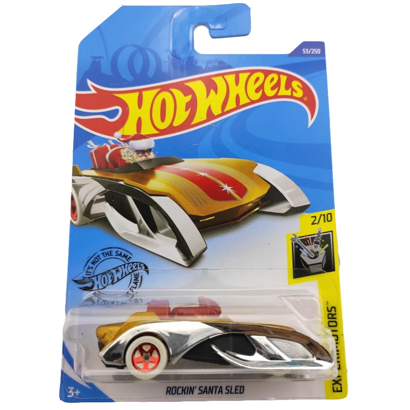 

2021-53 Hot Wheels 1:64 Car ROCKIN SANTA SLED Metal Diecast Model Car Kids Toys Gift