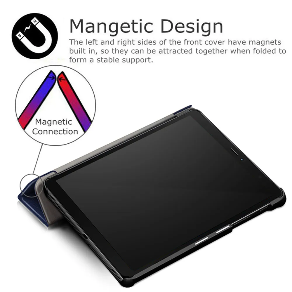 Магнитный чехол Tab A 8 T290 из искусственной кожи для Samsung Galaxy 0 SM-T290 T295 T297 &quot Новый