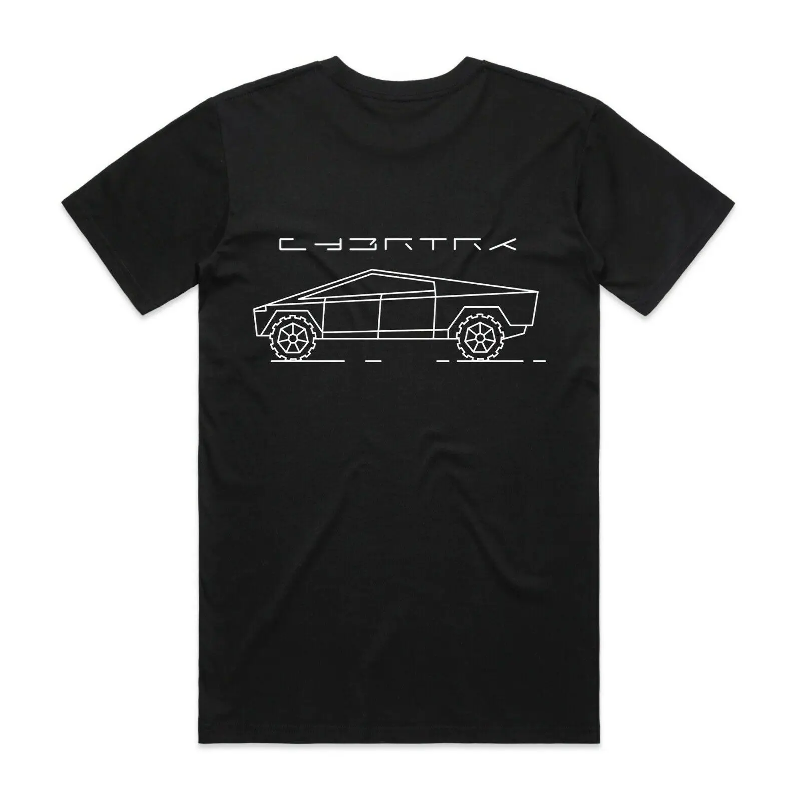 

CYBER TRUCK T Shirt TaSLA 2019 Short Sleeve Man's Casual Black Shirt