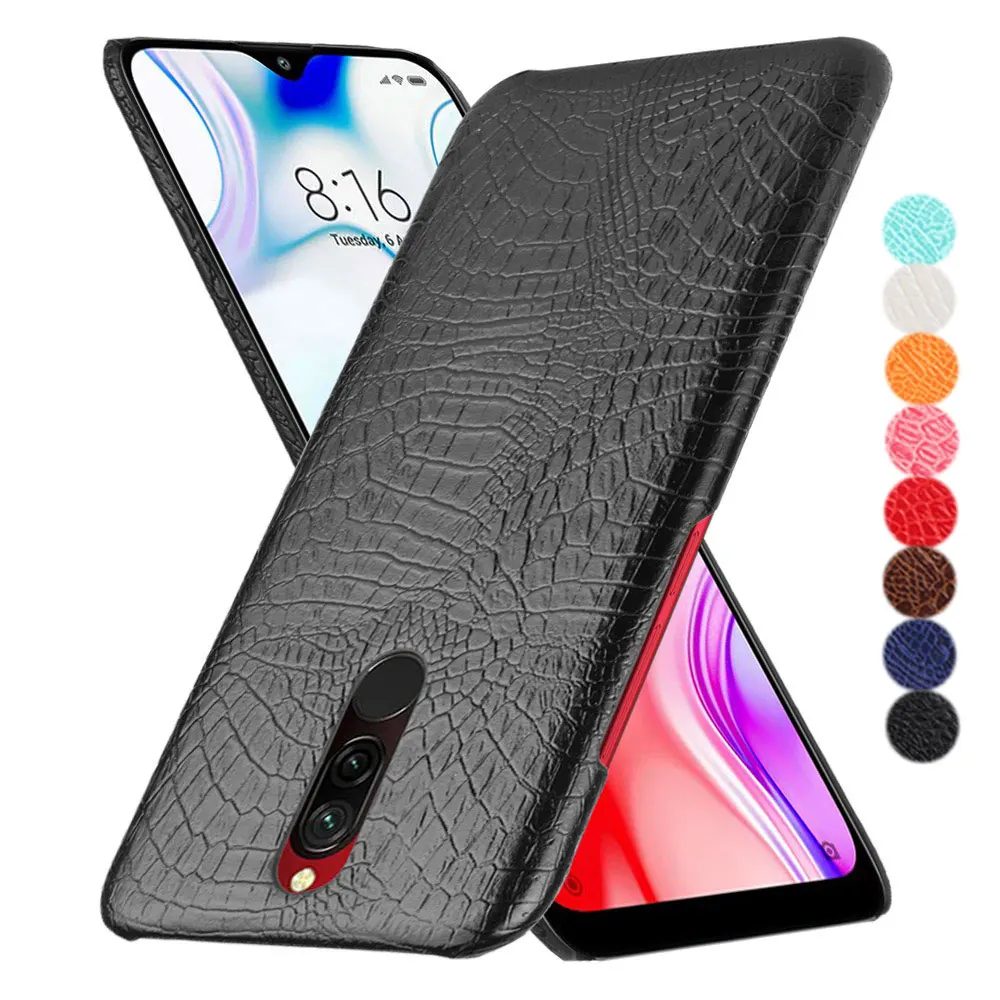 xiaomi Redmi 8 A 8A Note 8T Pro чехол Роскошный крокодиловой кожи Жесткий на для Xiaomi note8T note8