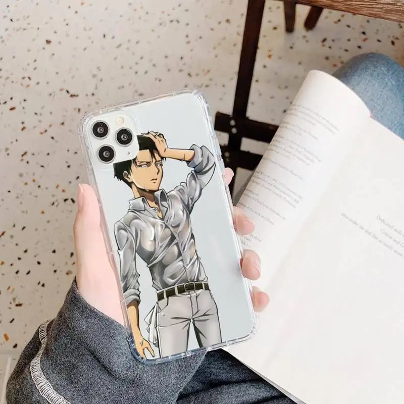 

Anime Japan attack on Titan Phone Case Transparent for iPhone 11 12 mini pro XS MAX 8 7 6 6S Plus X 5S SE 2020 XR