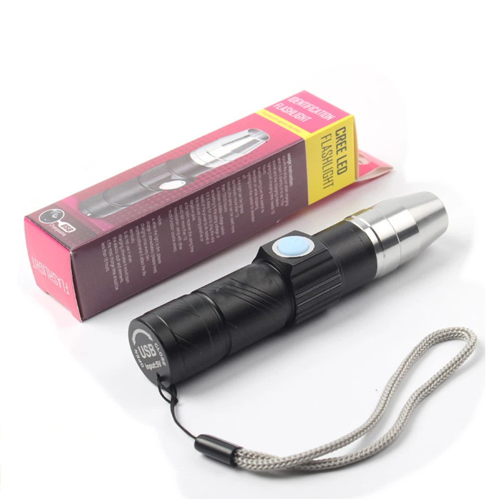 Ультрафиолетосветильник лампа аккумуляторная светодиодный 3 режима 365