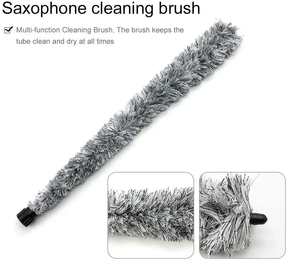 Очистка саксофона щетка альт сопрано очистка мягкий уход инструмент внутренний
