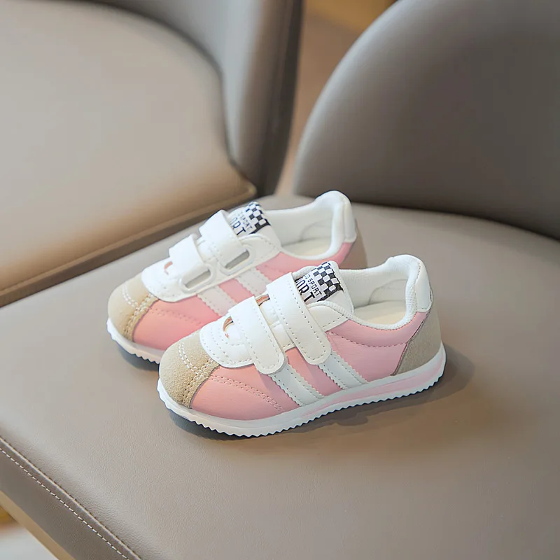 

FEBMOFL Baby Shoes Toddler Boys Sports Shoes For Children Girls Baby Leather Flats Kids Sneakers Fashion Casual Infant Soft Shoe