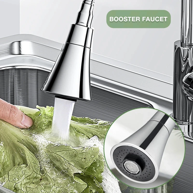 

Rotatable Pressurized Faucet 360 ° Rotatable Faucet Sprayer Attachment Tap Booster For Kitchen Bathroom QJS Shop