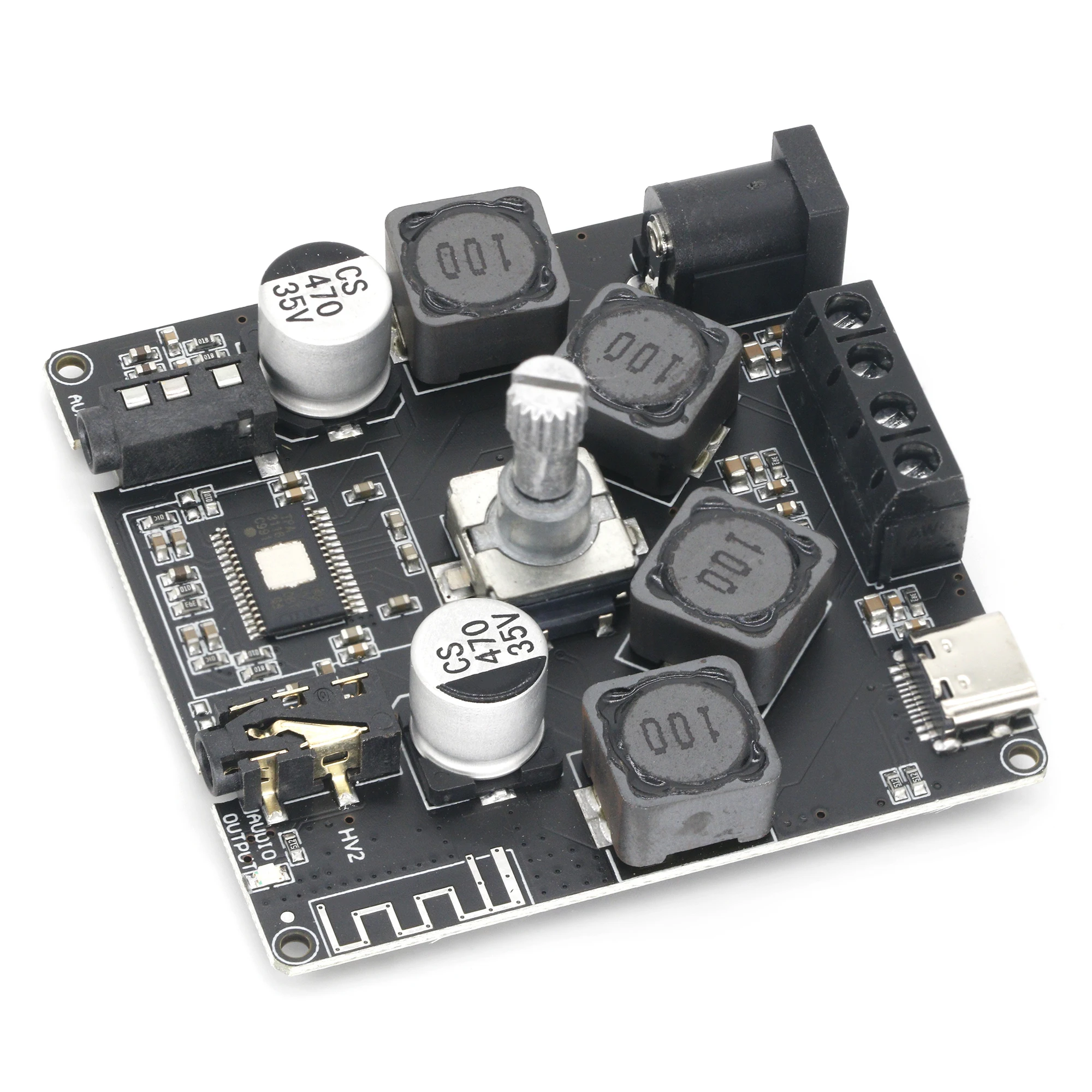 XY-AP50H HIFI Bluetooth 5.0 2x5 0 Вт Беспроводная аудиосистема TPA3116D2 цифровой усилитель