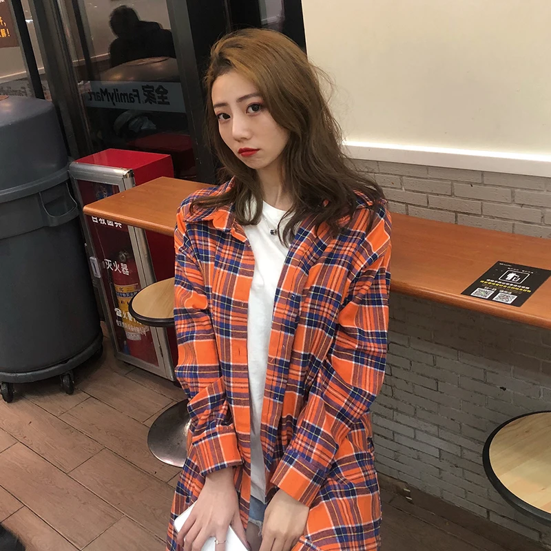 Женские рубашки в клетку простые элегантные женские топы и блузки большого