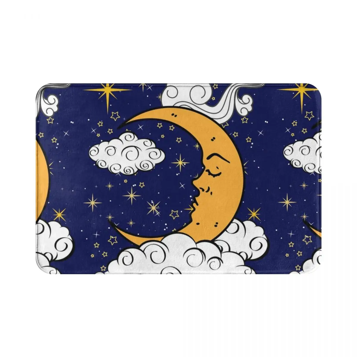 

Night Moon Polyester Doormat Rug carpet Mat Footpad Anti-slip Antiwear durable Corridor Entrance Kitchen Bedroom balcony toilet