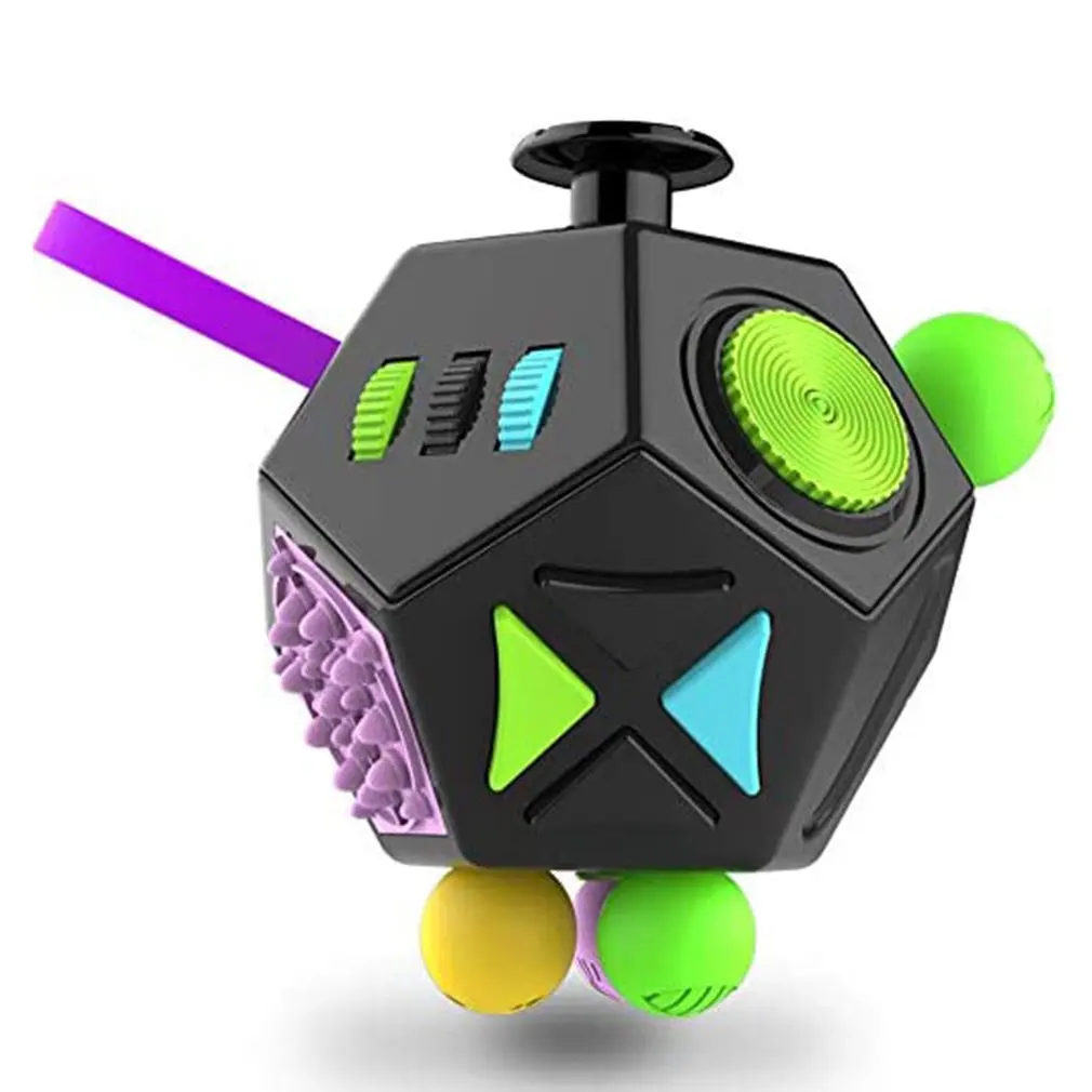 

12-sided Magic Cube Creative Toy Gift Second Generation Decompression Artifact Anti-Stress Magic Cube Stress Kids Fidget Toys