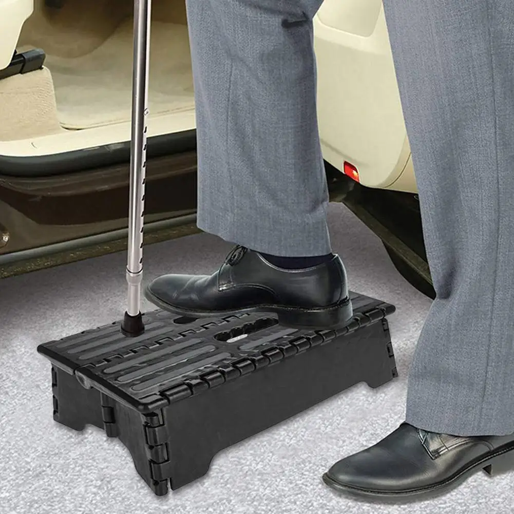 Портативный дорожный складной ступенчатый стул черная ступенчатая лестница