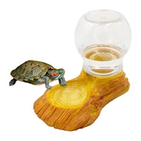 reptile water bottle hamster water dispenser automatic turtle feeding food dish for reptile amphibians tortoise lizard