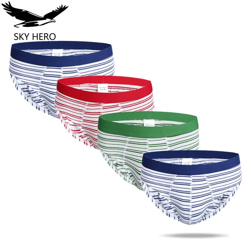 4pcs 100%Cotton Sexy Men Underwear Briefs Underpants Male Panties Mens Bikini Brief Man Slip Hombre Soft Calzoncillos Cueca |