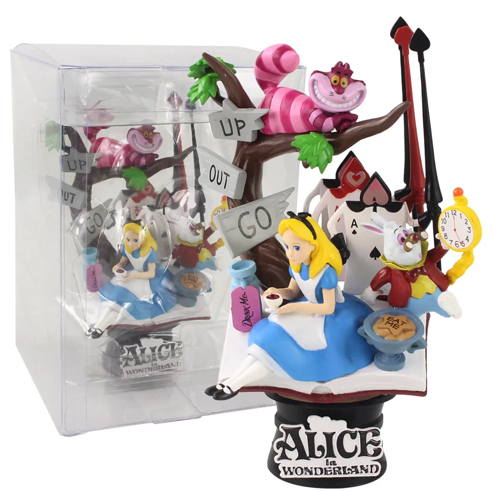 Disney Alice In Wonderland Princess 16cm Action Figure Anime Mini Decoration PVC Collection Figurine Toy Model for Children Gift
