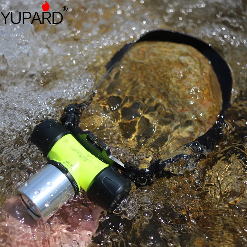 YUPARD 18650 аккумулятор 3x AAA светодиодный светильник XM L T6 белый желтый 30 м для
