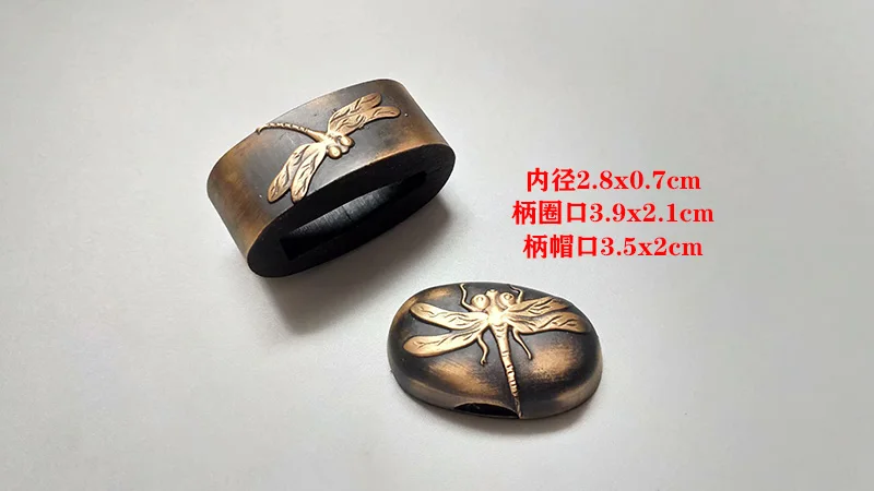 A Set Brass Make Guard Dragonfly Tsuba Menuki/Fuchi/Kashira For Japanese Samurai Sword Katana Wakizashi Tanto | Дом и сад