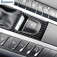 car gear electronic handbrake panel trim decal carbon fiber sticker for porsche macan cayenne 2014 2019 styling accessories