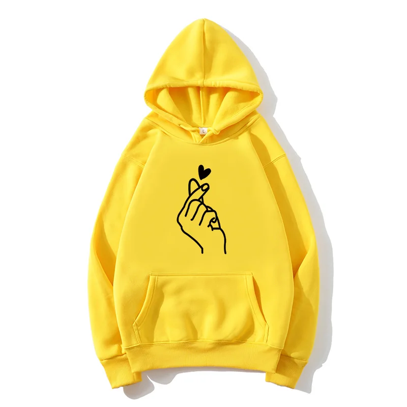 Women autumn Sweatshirt print Than Heart Students Loose Leisure Sports Hoodie Lovers Long sleeve Couple Sweatshirts S-3XL