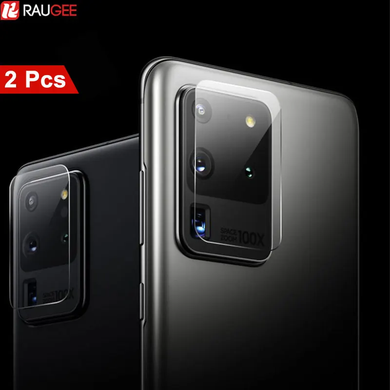 2 шт. закаленное защитное стекло для объектива камеры Samsung Galaxy S20|Защитные стёкла и
