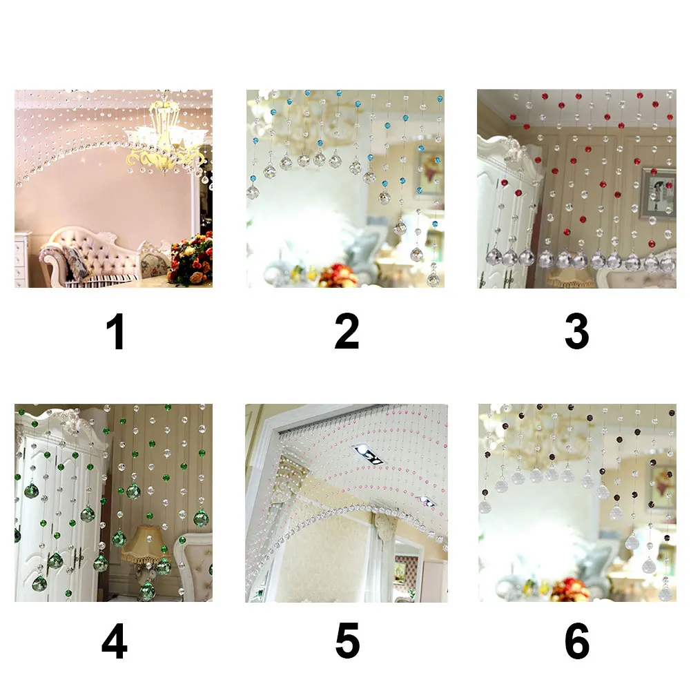 1 м/струна Хрустальный портативный висячий Декор для дома декорация оформление