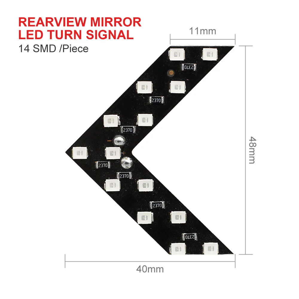 2 X LED Arrow Panel 14 SMD for Car Rear View Mirror Indicator Turn Signal Light Rearview Led | Автомобили и мотоциклы