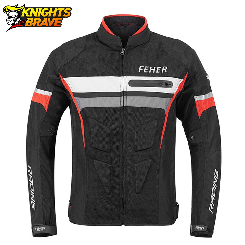 

Куртка FEHER мотоциклетная Мужская, дышащая сетчатая куртка для мотокросса, для внедорожников, защитное снаряжение, мотоциклетная защита