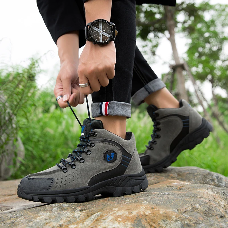 Кроссовки мужские из натуральной кожи профессиональная водонепроницаемая обувь