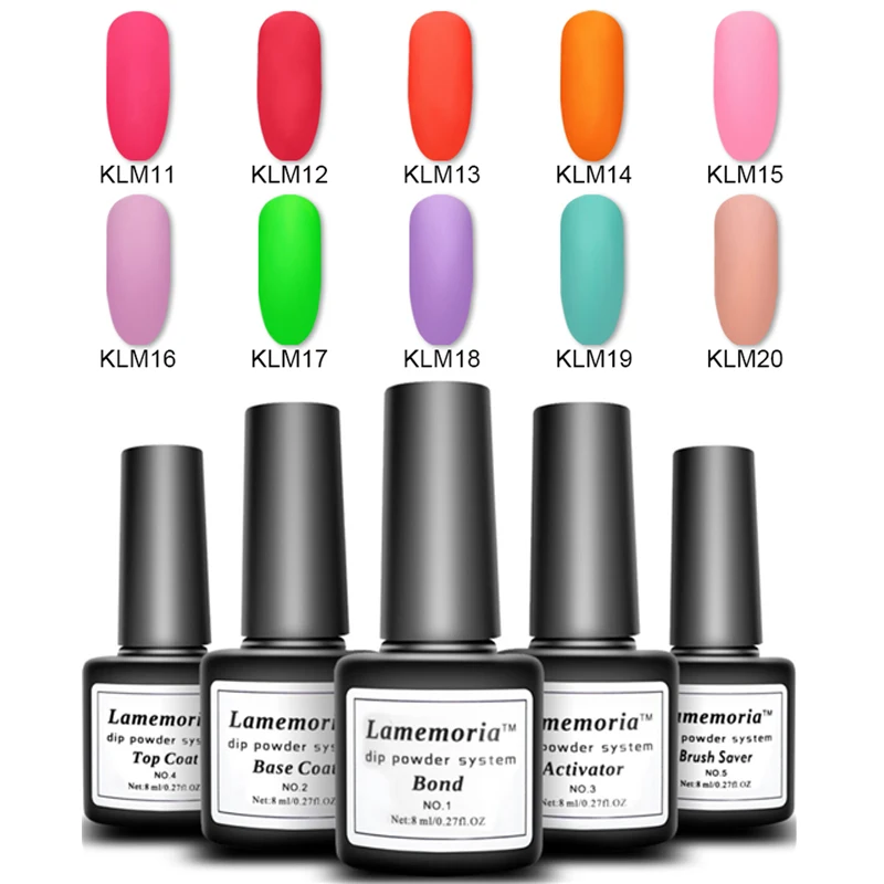 Система погружения в воду от Lamemoria порошок для дизайна ногтей пудра прозрачная