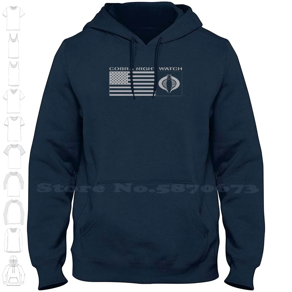 Gi Joe Night Watch Logo 100% Cotton Hoodie T-Shirt Gijoes Joes G I 80S Toys Arah Commander Destro Snake Eyes Trooper