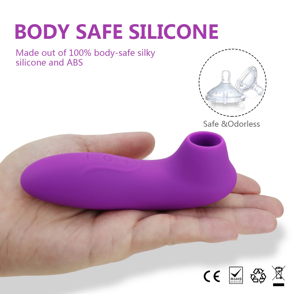 Магнитный Перезаряжаемые сосание Вибратор на присосках для клитора