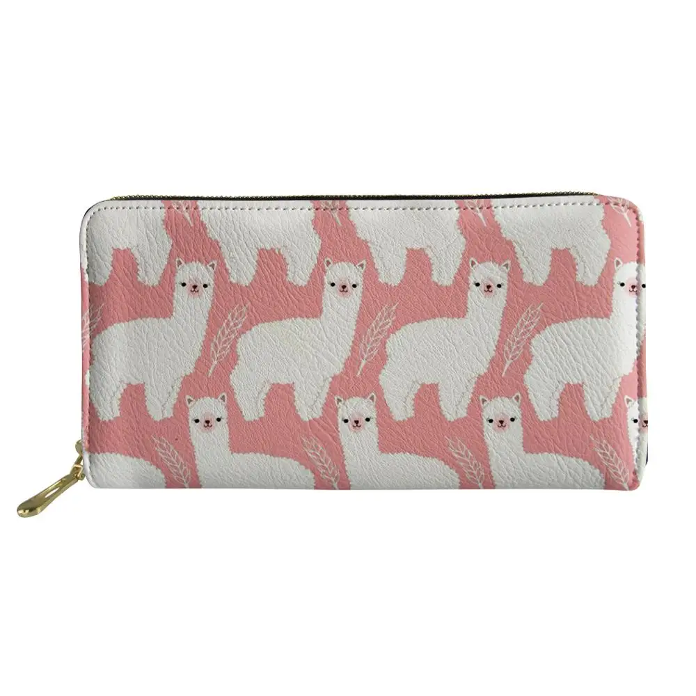 Рисунок альпака длинные кошельки на молнии женская сумка для телефона в стиле