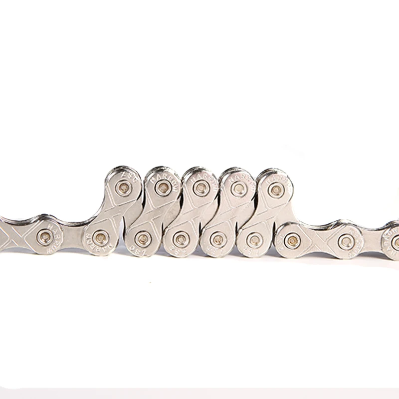 Цепь велосипедная серебряная с гальваническим покрытием 12/36 скоростей 12 В | Спорт