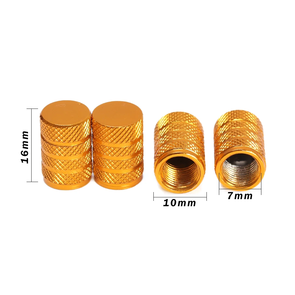 

4pcs Aluminium Alloy Dustproof Tube Truck Car Bicycle Valve Caps Tyre Air Caps Valve Cover Car Wheel Tire Valves