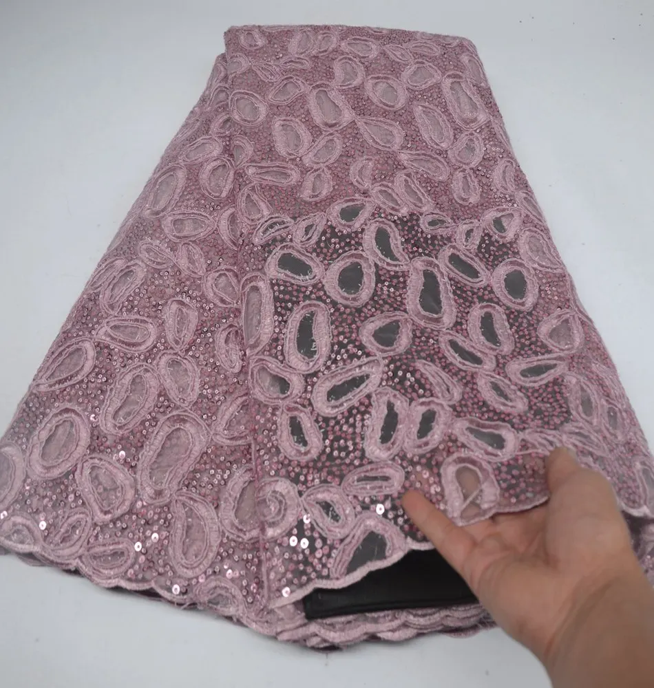 5 ярдов orange Свадебные французская кружевная ткань очень аккуратно полностью в