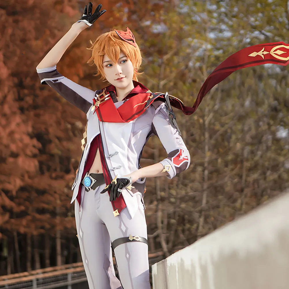 Костюм для косплея из аниме геншин столкновенный | Тематическая одежда и