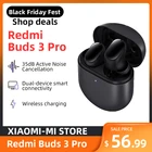 Bluetooth-наушники Xiaomi Redmi Buds 3 Pro, TWS, Redmi Airdots 3 Pro, беспроводные наушники ANC IPX4 для K40 Note 10 Pro