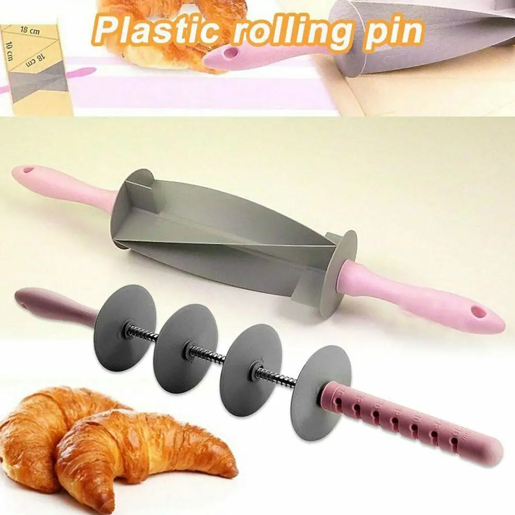 Adjustable Roller Pin Multi Function Bread Slicer Roler Adjustable Bread Croissant Pin Cutter Cutter Dough Roller Bla S8Z8