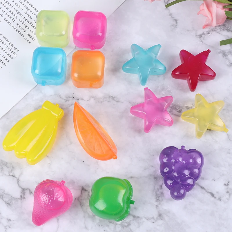 20pcs Star Shaped Creative Ice Cube Outdoor Plastic Reusable Multicolour Stone Party Physical Cooling Bar Tool | Дом и сад