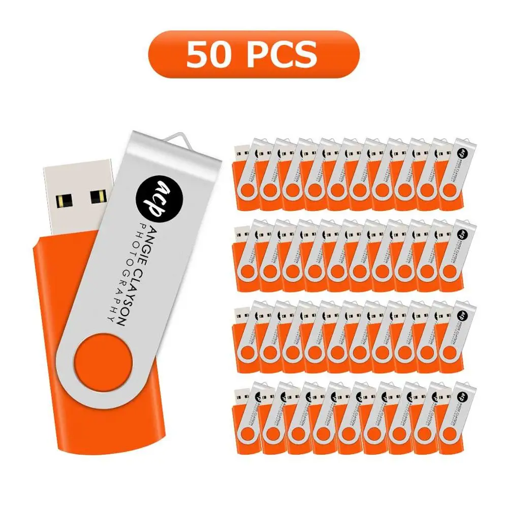 J boxing 50 шт. 128 Мб USB флэш печать гравировка Пользовательский логотип металлический