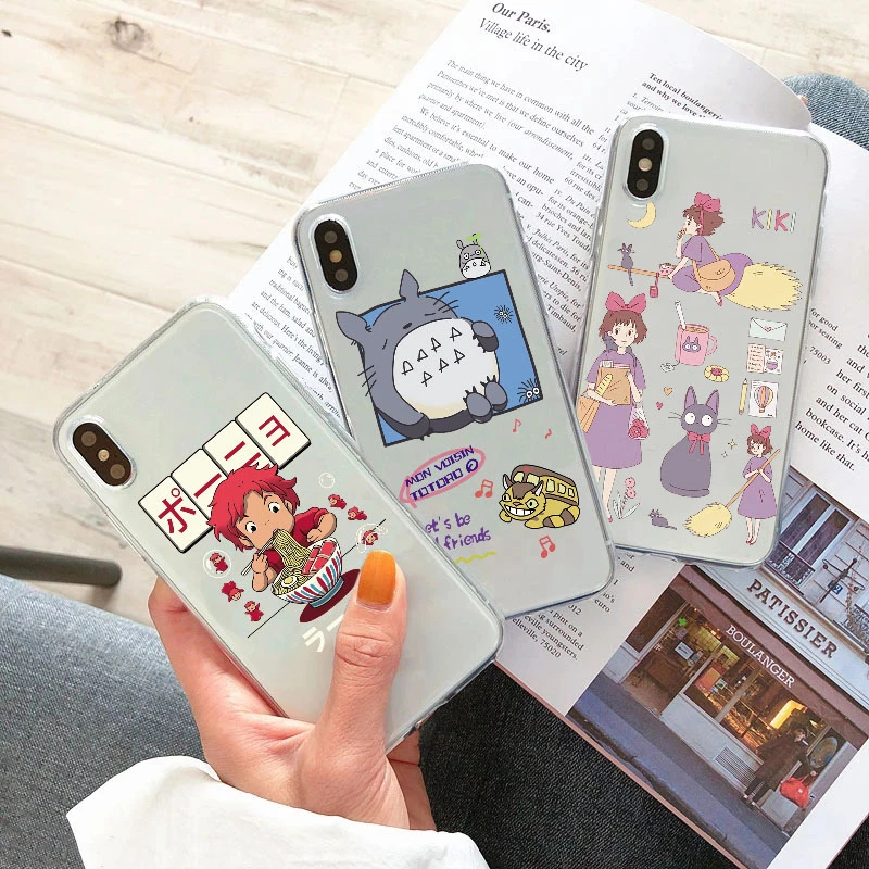 Чехол для телефона с рисунком аниме Унесенные призраками Тоторо iPhone 13 12 11 Pro XS MAX