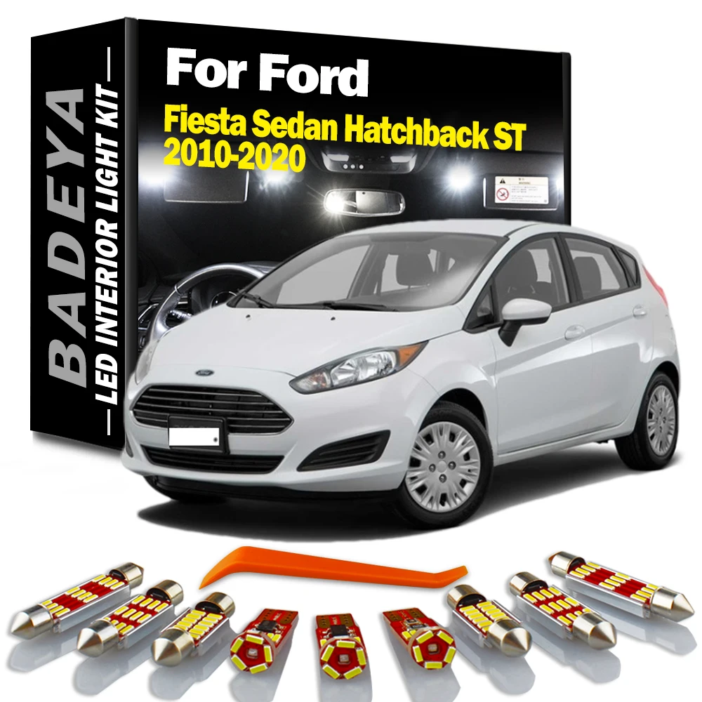 

BADEYA Canbus LED Interior Dome Map Light Kit For Ford Fiesta Sedan Hatchback ST 2010-2015 2016 2017 2018 2019 2020 Led Bulbs