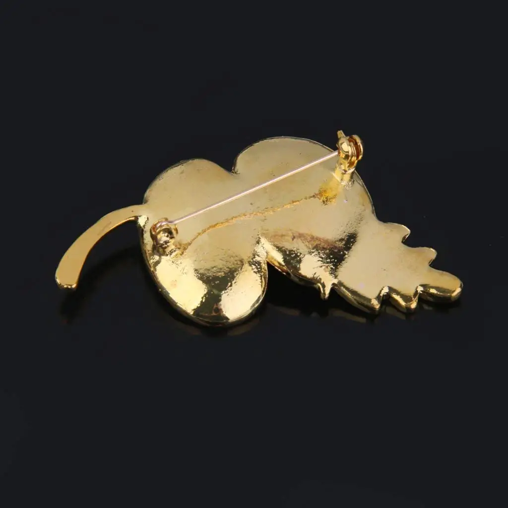 

Poppy Shape Brooch Flower Coat Pin Rhinestone Fashion Exquisite Rhinestone Chest Pin Jewelry Enamel Accessories Ornaments Gift