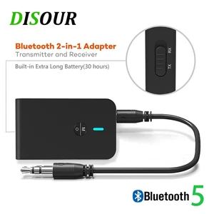 Приемник-передатчик DISOUR Bluetooth 5,0, 2 в 1, 3,5 мм, AUX-разъем