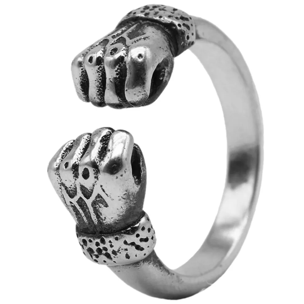 

925 silver ring restoring ancient ways is male money fist opening ring festival gifts