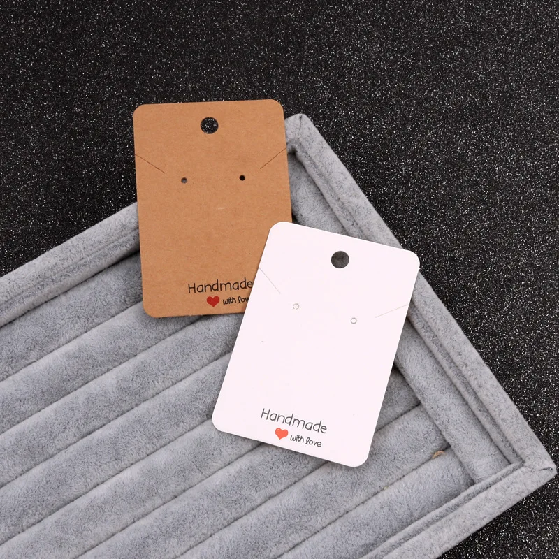 

30pcs 5x5cm 5x7cm Card Earrings and Necklaces Display Cards Cardboard Packaging Hang Tag Ear Studs Paper Card for Jewelry