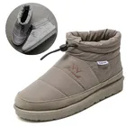 EWINHUIYING из вельвета; Сезон Зима; Мужская зимняя обувь толстый теплый жилет на открытом воздухе обувь из материала на основе хлопка на нескользящей подошве с защитой от грязи туфли без застежек, туфли