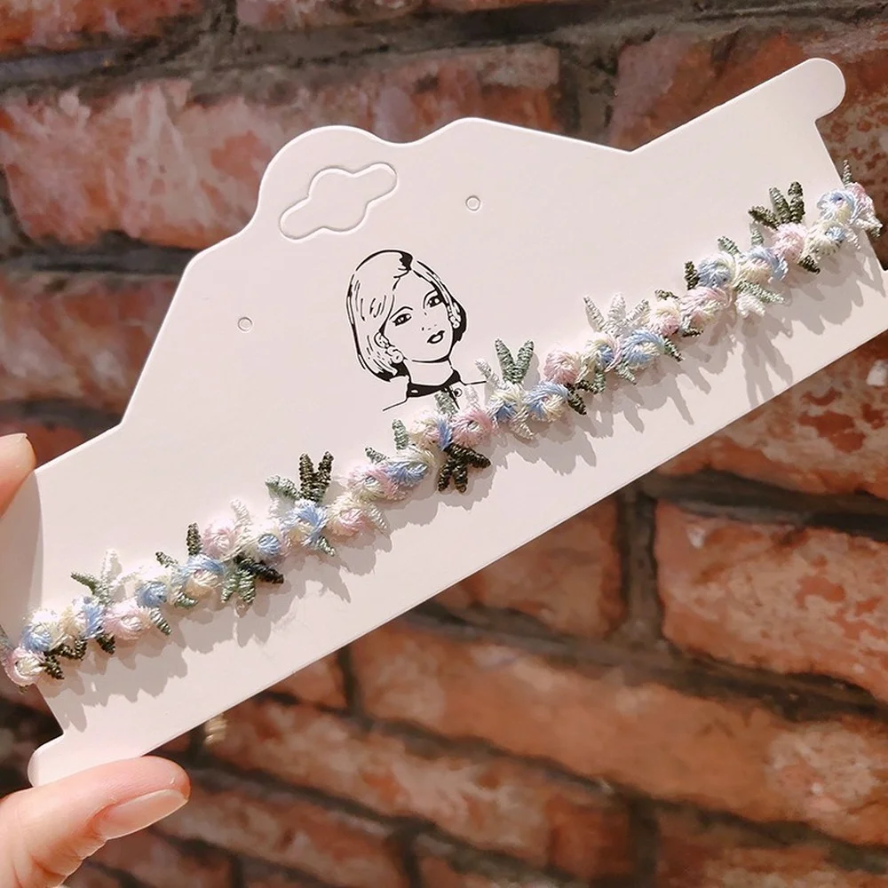 Кружевное женское бархатное ожерелье ручной работы винтажное короткое на шею